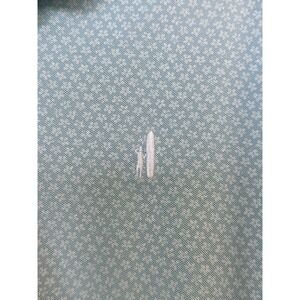 Johnnie O Hangin Out Mens Medium 1/4 Button Collared Polo Dainty Floral Shirt